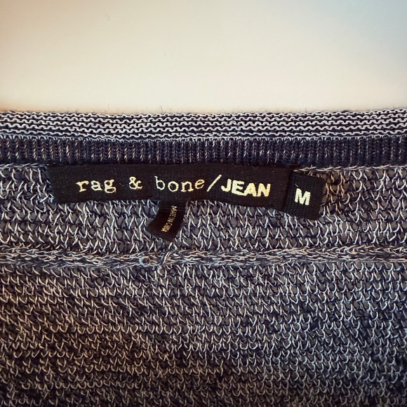rag & bone Navy Heather Crewneck Sweater - Picture 3 of 4